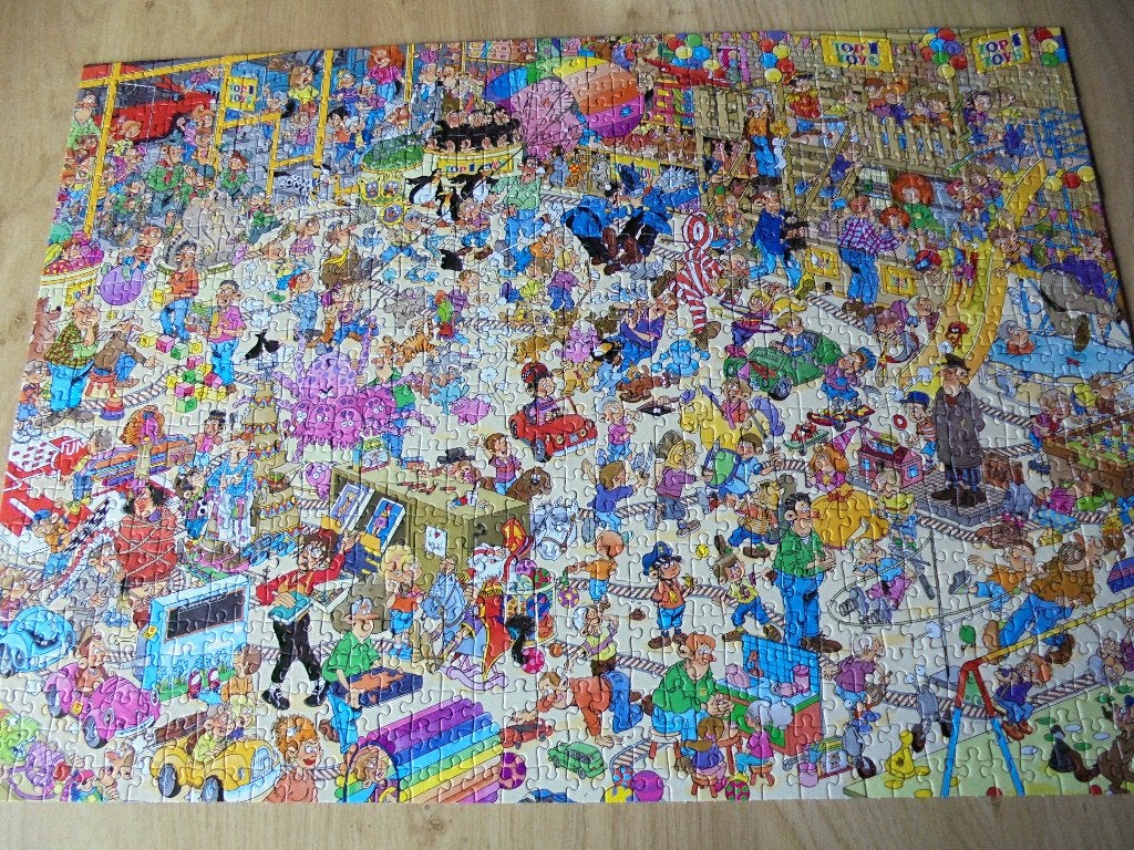 complete Jan VAN Haasteren Puzzle, Ophalen of Verzenden, 500 t/m 1500 stukjes, Zo goed als nieuw, Legpuzzel
