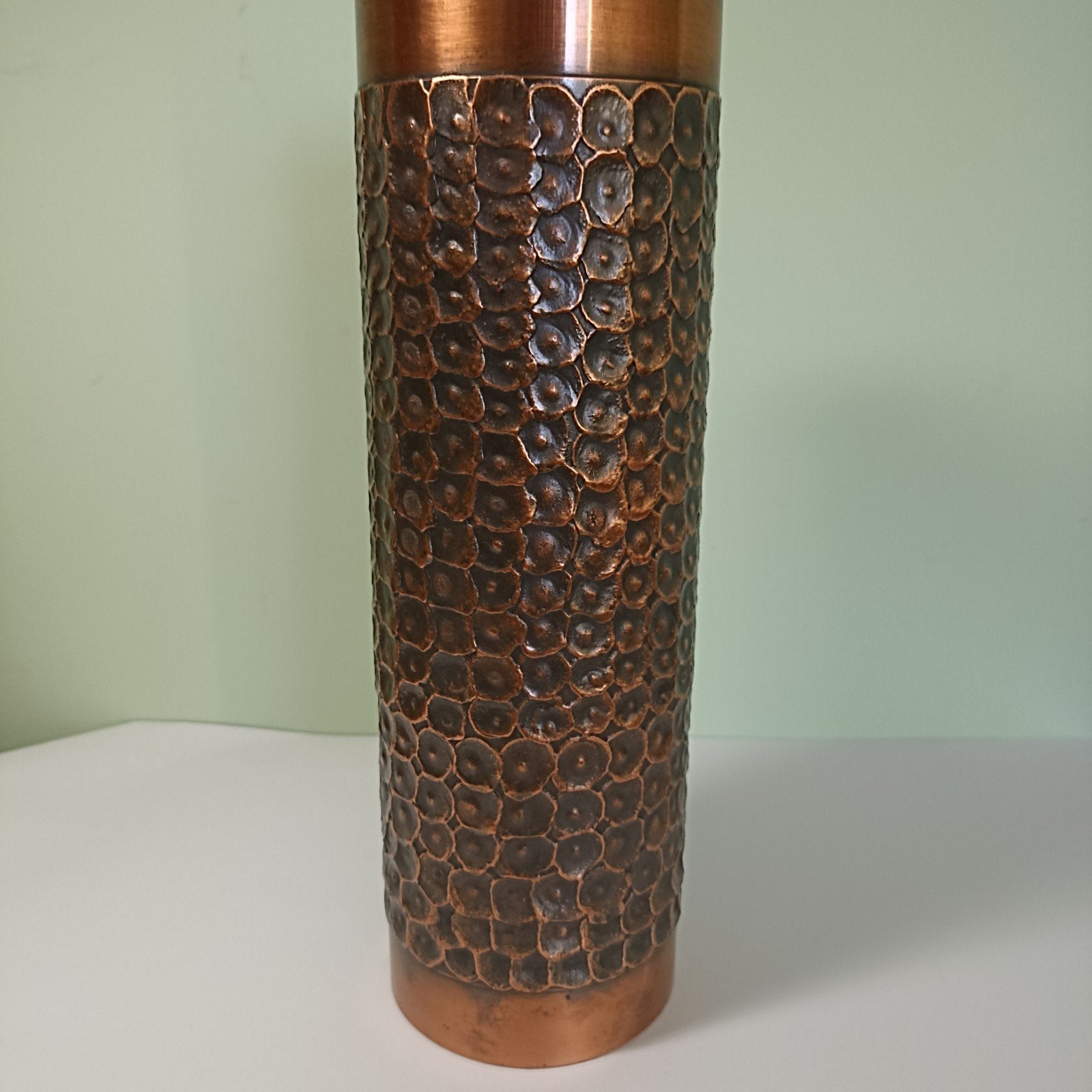 Vintage Brutalistische Bronzen Vaas – Carl Auböck (Wenen), Antiek en Kunst, Ophalen of Verzenden