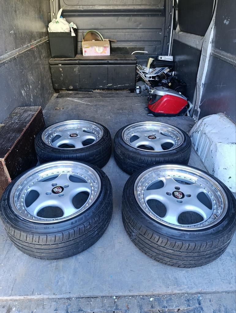 17inch 2 delige rh zw1 velgen 4x100, Auto-onderdelen, Banden en Velgen, Ophalen, Band(en)