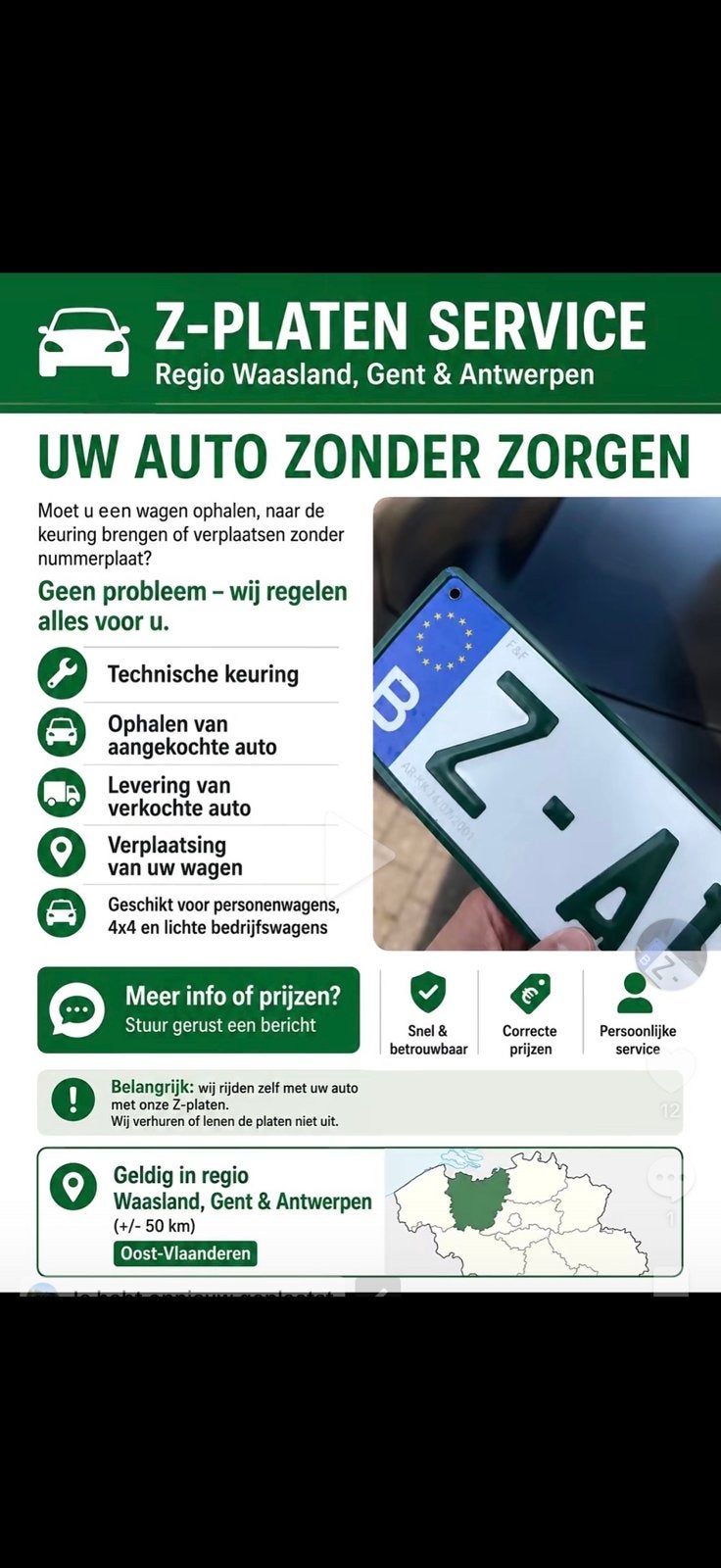 Z-PLATEN SERVICE, Particulier, Te koop, 4x4
