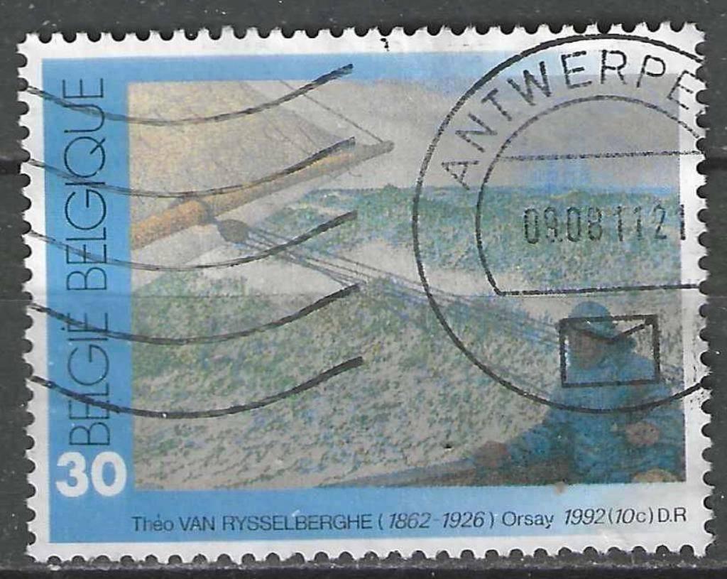 Belgie 1992 - Yvert/OBP 2464 - Theo Van Rysselberge (ST), Verzenden, Gestempeld, Gestempeld, Kunst