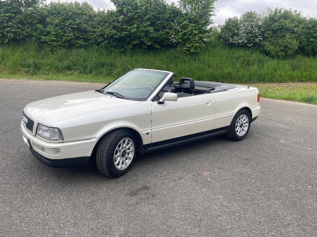 Audi 80 Cabriolet 2.3 E 5 cylindres | 1992 | Blanc perle, Autos, Achat, Cabriolet, Boîte manuelle, Noir
