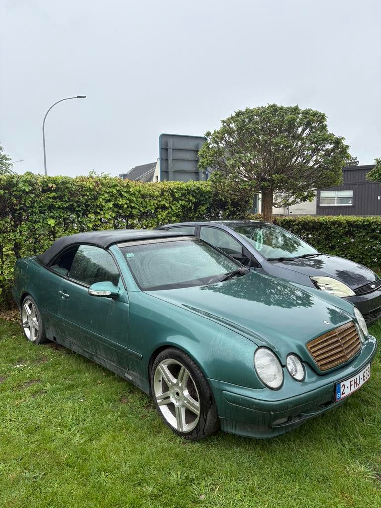 Mercedes CLK Cabrio, Auto's, Automaat, Geel, Bedrijf, Radio