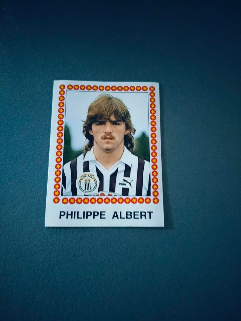 Panini sticker Football 88 Philippe Albert Charleroi nr 1, Enlèvement ou Envoi, Autocollant