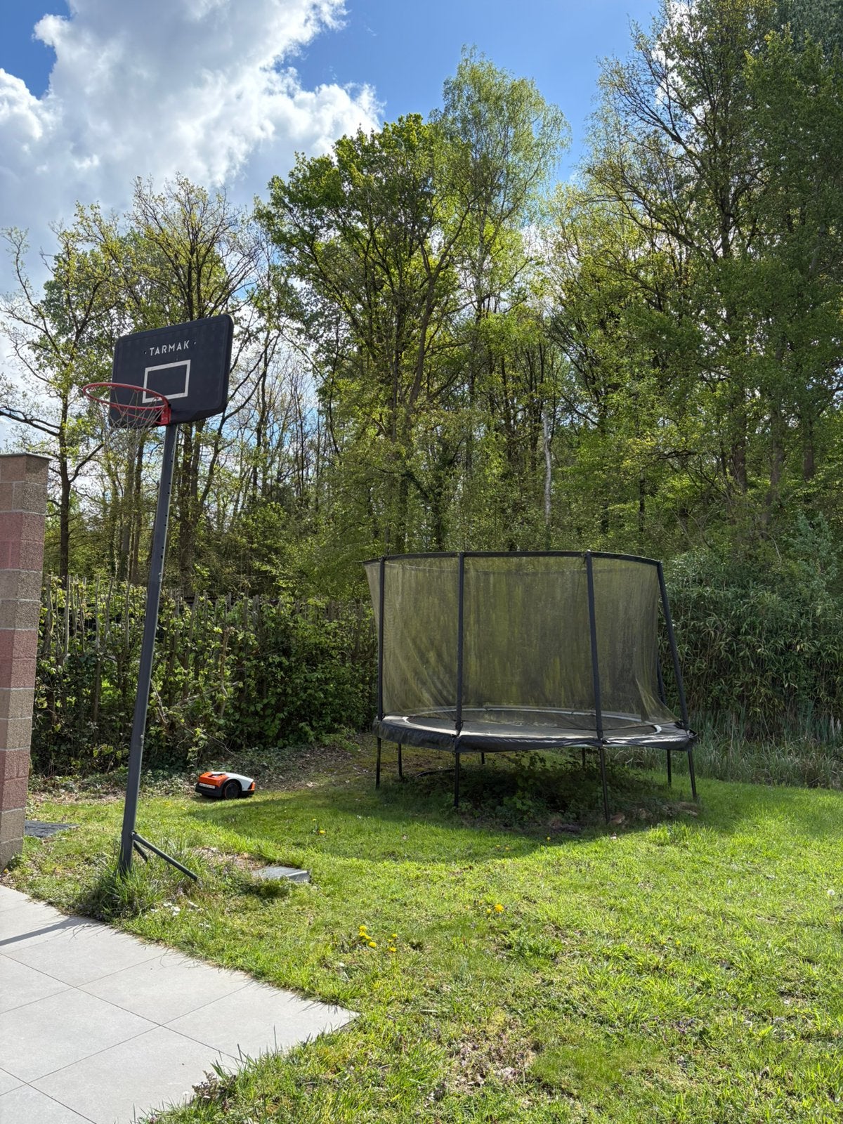 Basketbalpaal basketring, Enlèvement, Utilisé