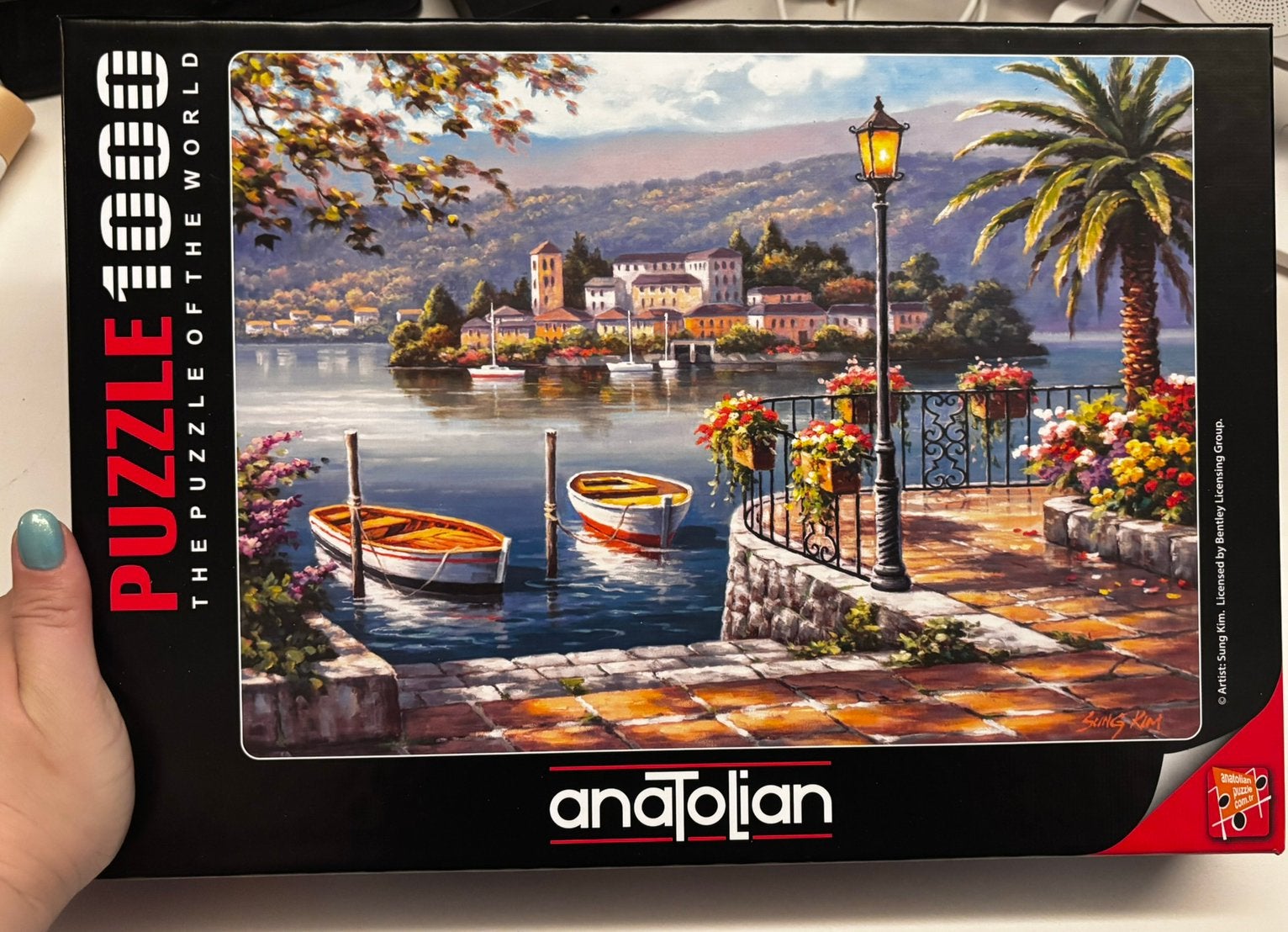 Anatolian Legpuzzel 1000 stukken - Porto Golú, Ophalen of Verzenden, Zo goed als nieuw, Legpuzzel