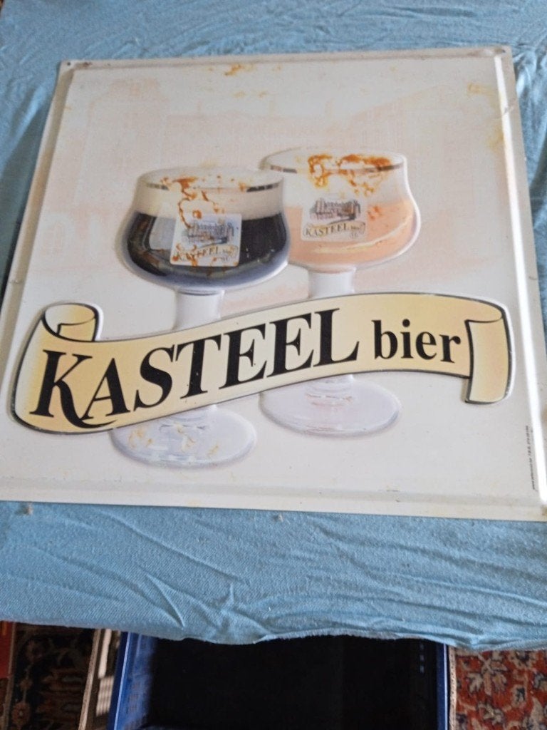 Reklame borden in metaal, Ophalen, Gebruikt