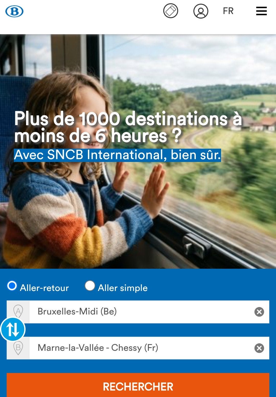 billet tgv direct Bruxelles-midi -Marne la vallée Disneyland, Tickets en Kaartjes