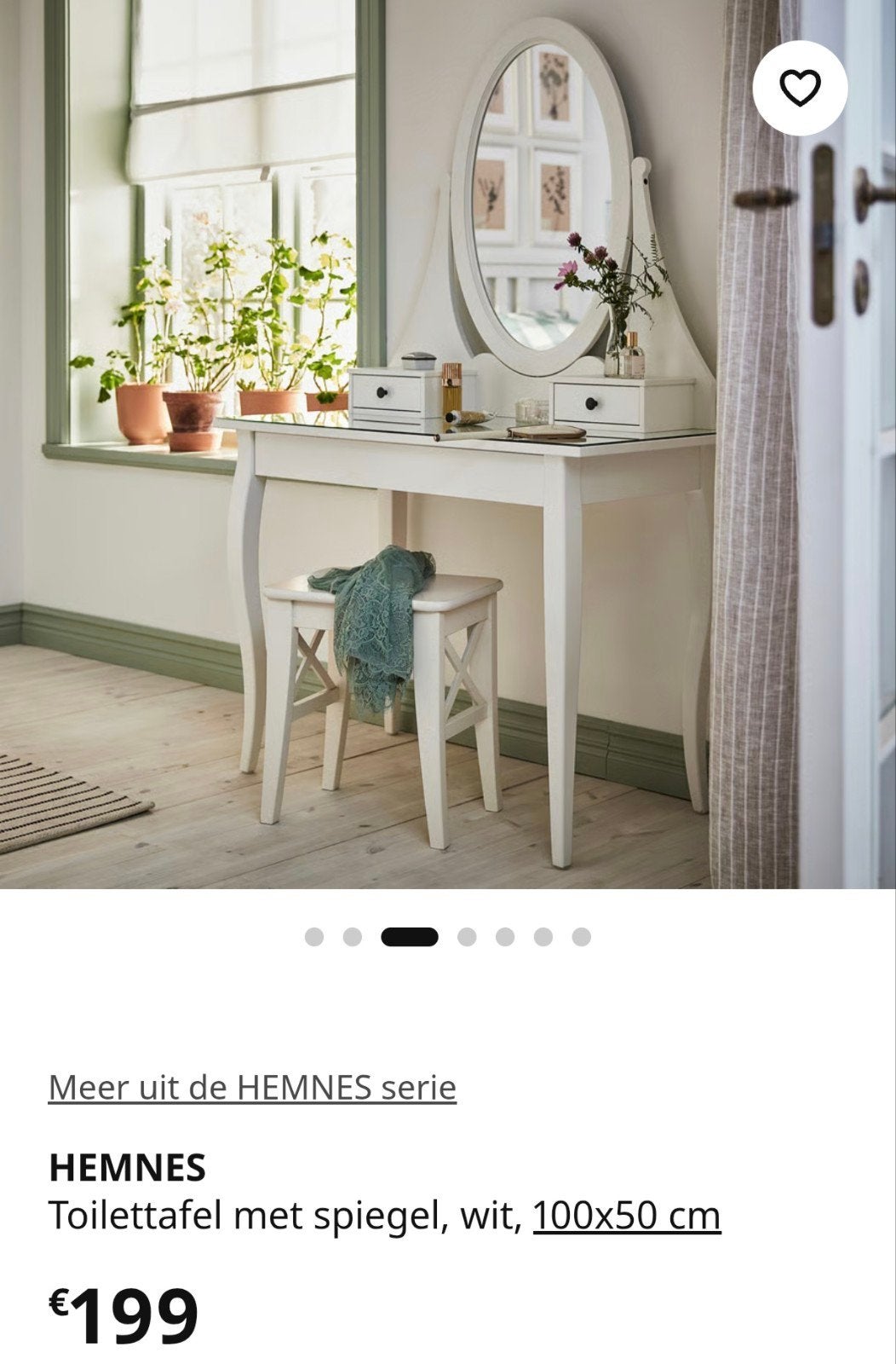 Hemnes toilettafel
Toilettafel met spiegel, wit, 100x50 cm, Huis en Inrichting, Ophalen, Gebruikt, 100 tot 150 cm, 50 tot 100 cm