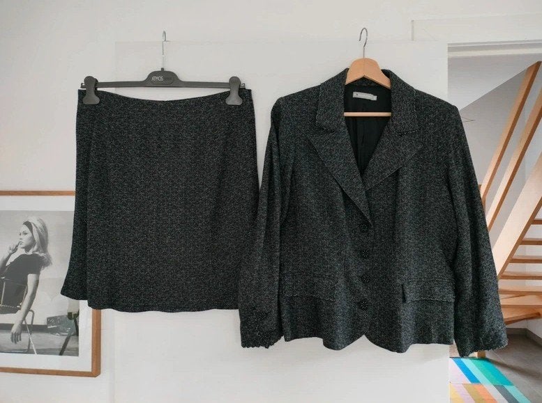 Prachtig mantelpakje San Martino Medium, San Martino, Taille 38/40 (M), Gris, Enlèvement ou Envoi
