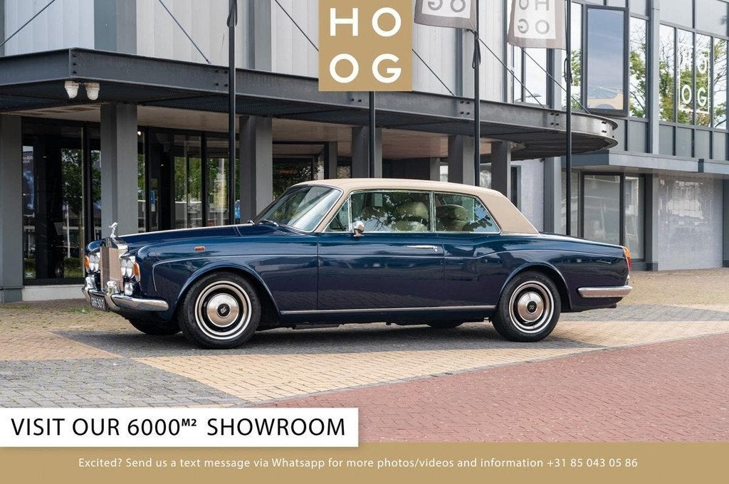 Rolls-Royce Corniche II Coupe (bj 1978, automaat), Auto's, 4 zetels, Blauw, Leder, Bedrijf