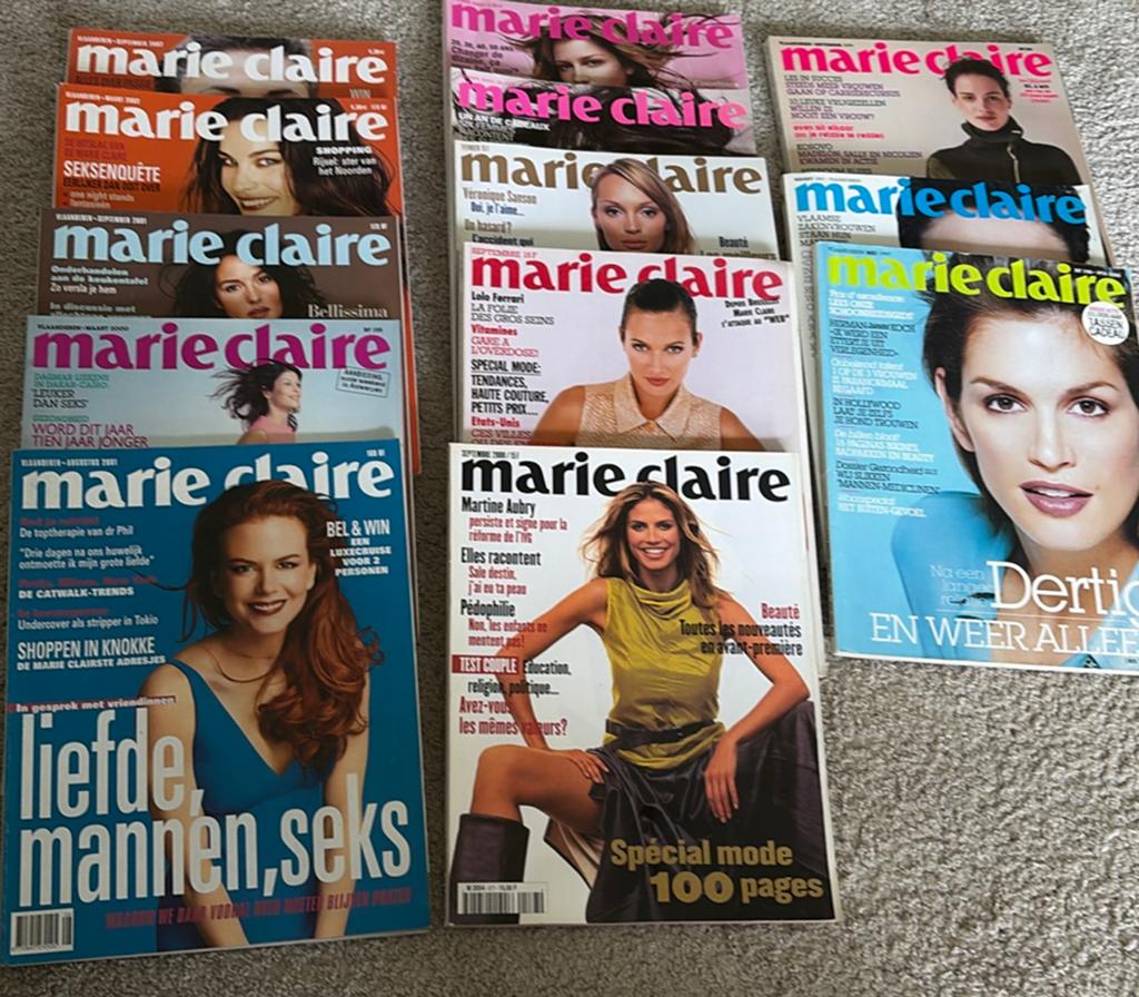Pakket (13) marie claire magazines (1996-2003), Boeken, Ophalen, Gelezen