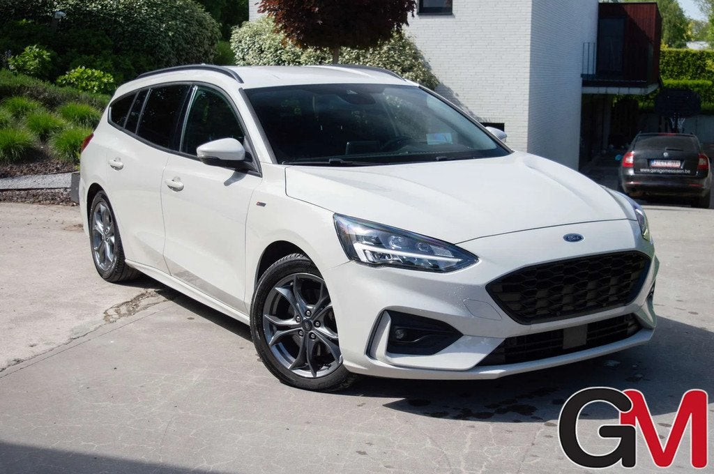 Ford Focus Focus 1.0 EcoBoost MHEV ST-Line (bj 2021), Auto's, Ford, Focus, Stof, Gebruikt, Zwart