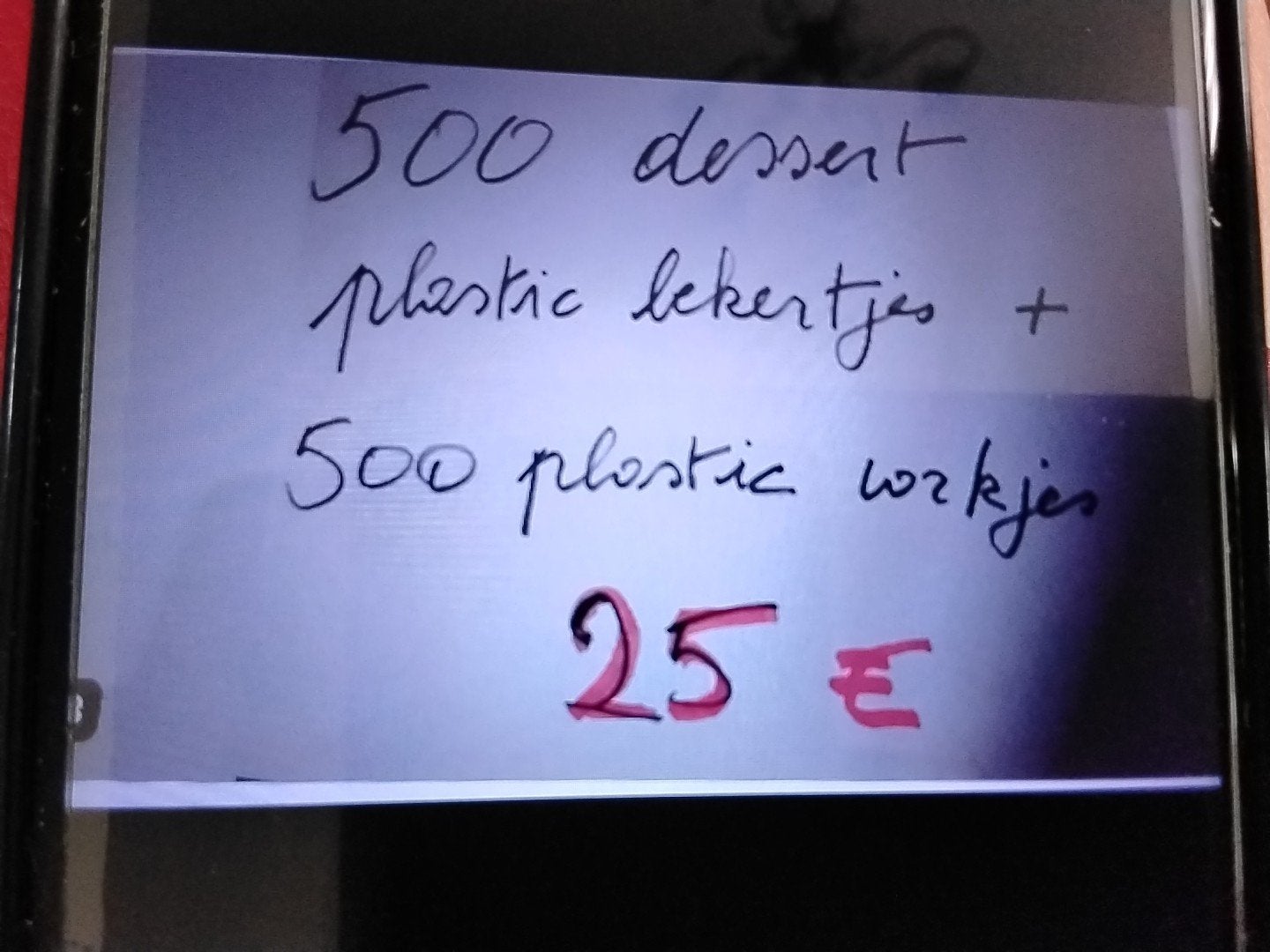 party groot feest  hapjes  500 bekertjes en 500  vorkjes ., Ophalen