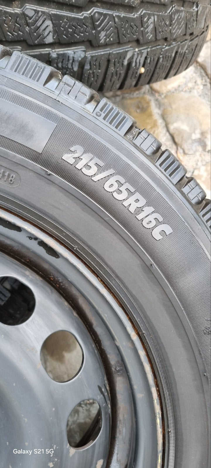 jantes en acier avec pneus d'hiver, Autos : Pièces & Accessoires, Pneus et Jantes, 16 pouces, Véhicule utilitaire, Enlèvement