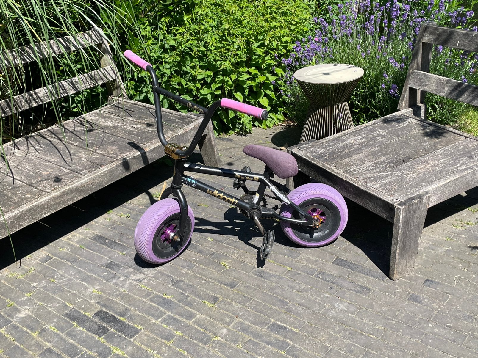 Custom build wildcat minibmx, Ophalen, Gebruikt, Staal, Stuur 360° draaibaar
