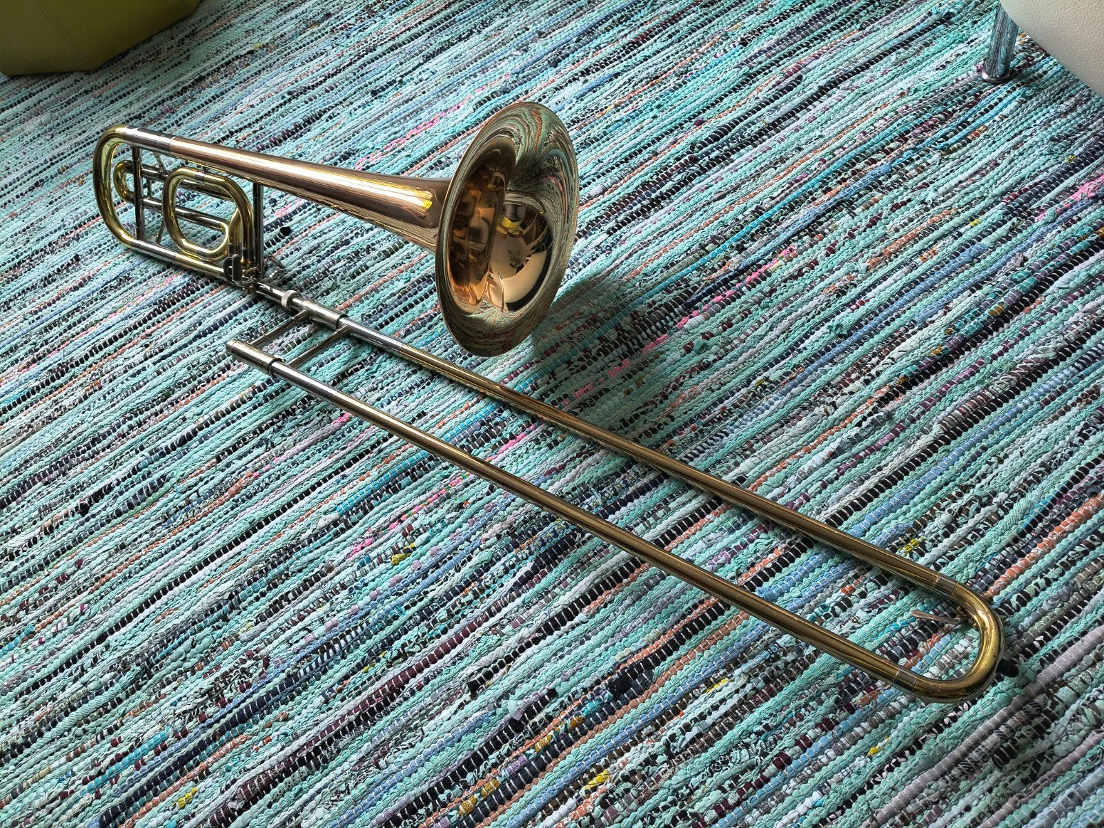Yamaha bastrombone YBL-321, Muziek en Instrumenten, Ophalen of Verzenden, Zo goed als nieuw, Bas, Met koffer
