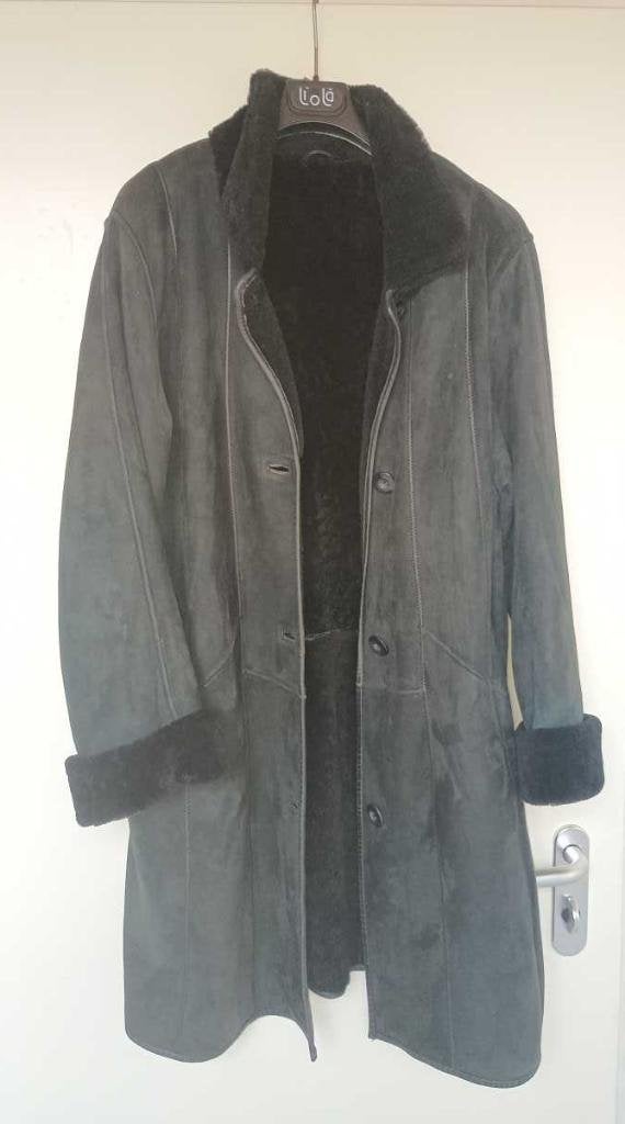 J.LOCCI zwarte bontjas voor dames, maat 42, Autre, Zwart, Maat 42/44 (L), Ophalen of Verzenden