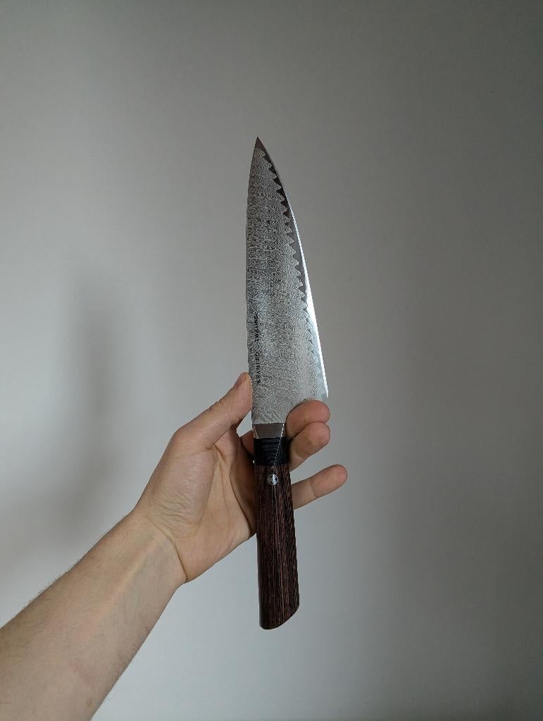 Bob Kramer Meiji Gyuto 20 cm koksmes zwilling, Enlèvement ou Envoi, Comme neuf, Autres matériaux