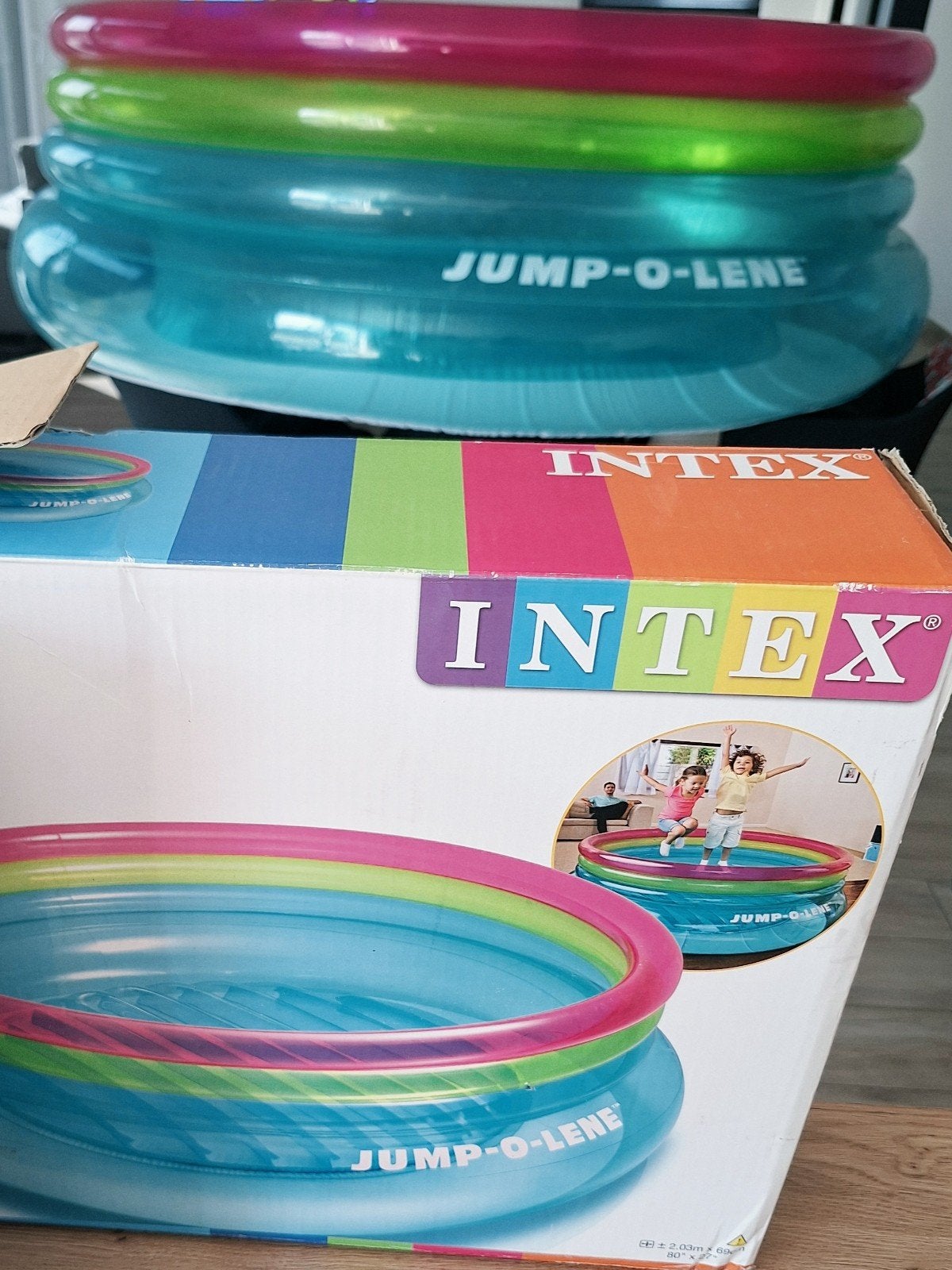 Trampoline Gonflable Intex Jump-O-Lene – ÉTAT NEUF !, Enlèvement