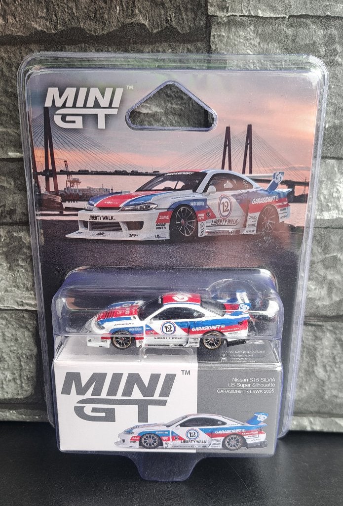 Nissan LB-Super Silhouette S15 SILVIA (blister) MINI GT, Hobby & Loisirs créatifs, Neuf, Enlèvement ou Envoi, Voiture, MINI GT