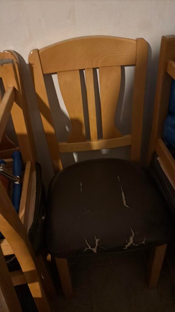 Stoelen, Ophalen, Gebruikt, Hout, Twee