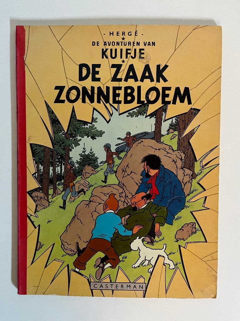 Kuifje - De Zaak Zonnebloem - linnen rug 1968, Verzenden, Hergé (George Rémi)