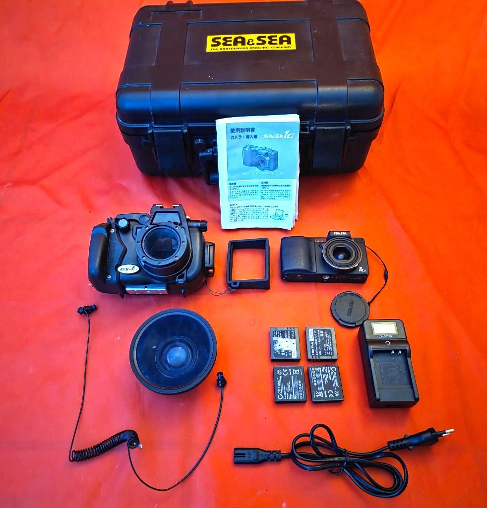 Ensemble Photo sous-marine Sea & Sea DX-1G, Sports nautiques & Bateaux, Plongée, Enlèvement ou Envoi, Utilisé, Caisson étanche ou Appareil photo