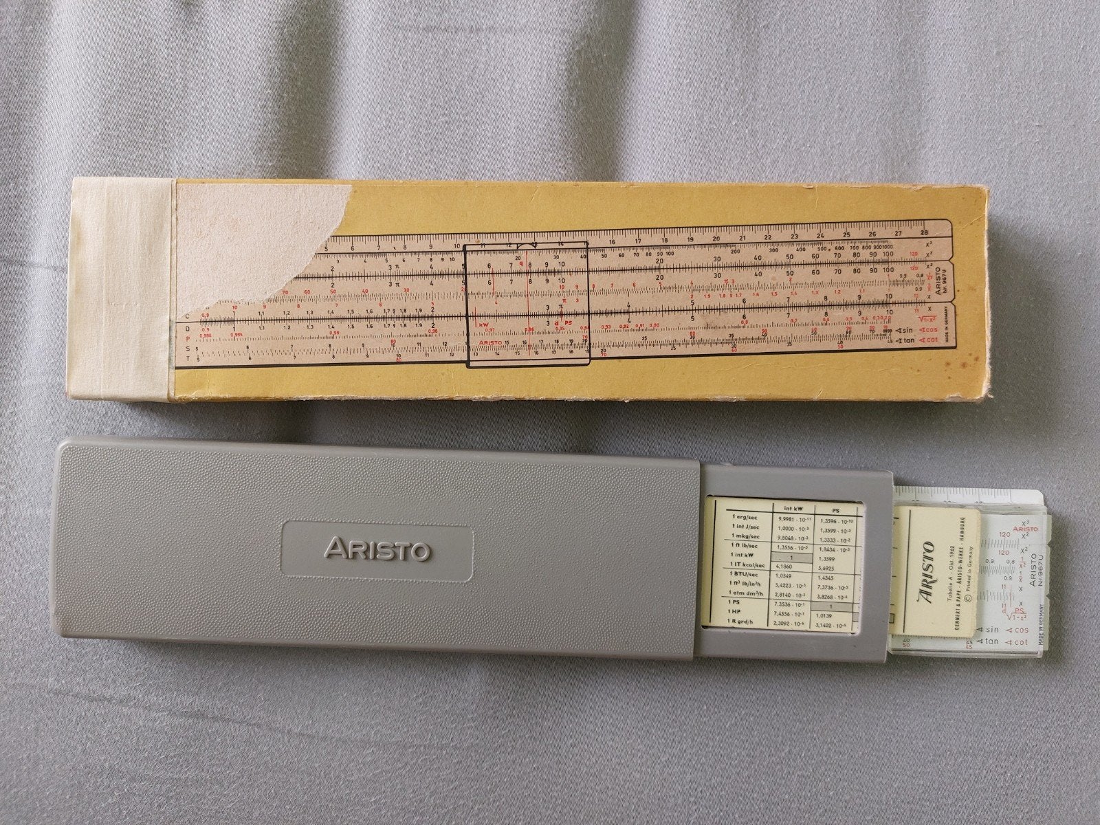 Vintage ARISTO Darmstadt 867 U rekenliniaal, Ophalen of Verzenden