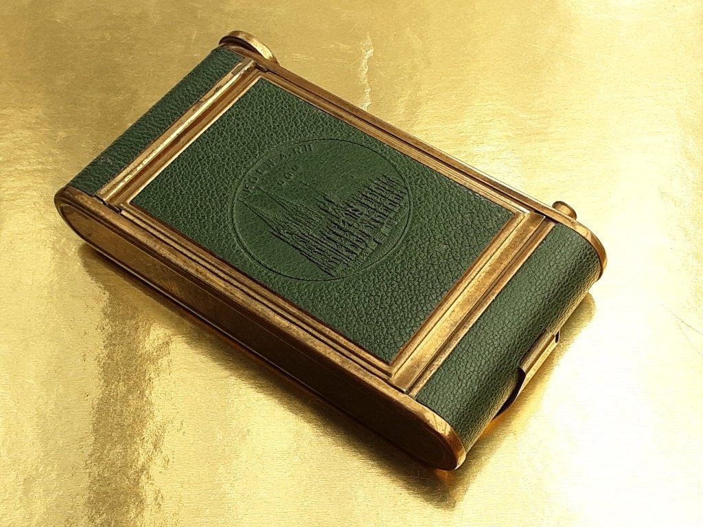 Vintage camera stijl make up poederdoos jaren 30, Ophalen of Verzenden