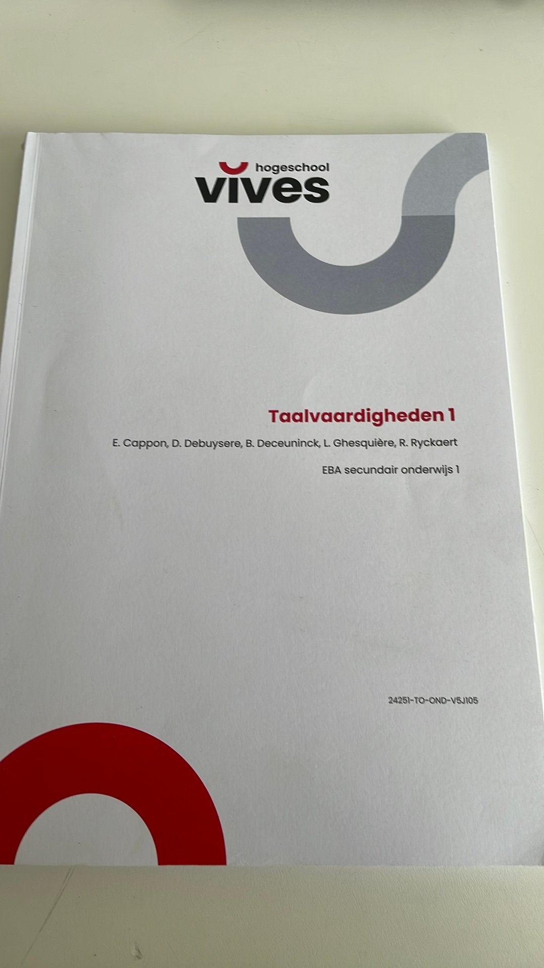 Taalvaardigheden 1 - VIVES hogeschool, Ophalen of Verzenden, Zo goed als nieuw, Hogeschool