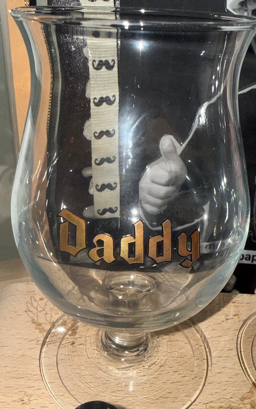 Duvel Daddy glas gouden letters, Verzamelen, Ophalen of Verzenden, Nieuw, Duvel