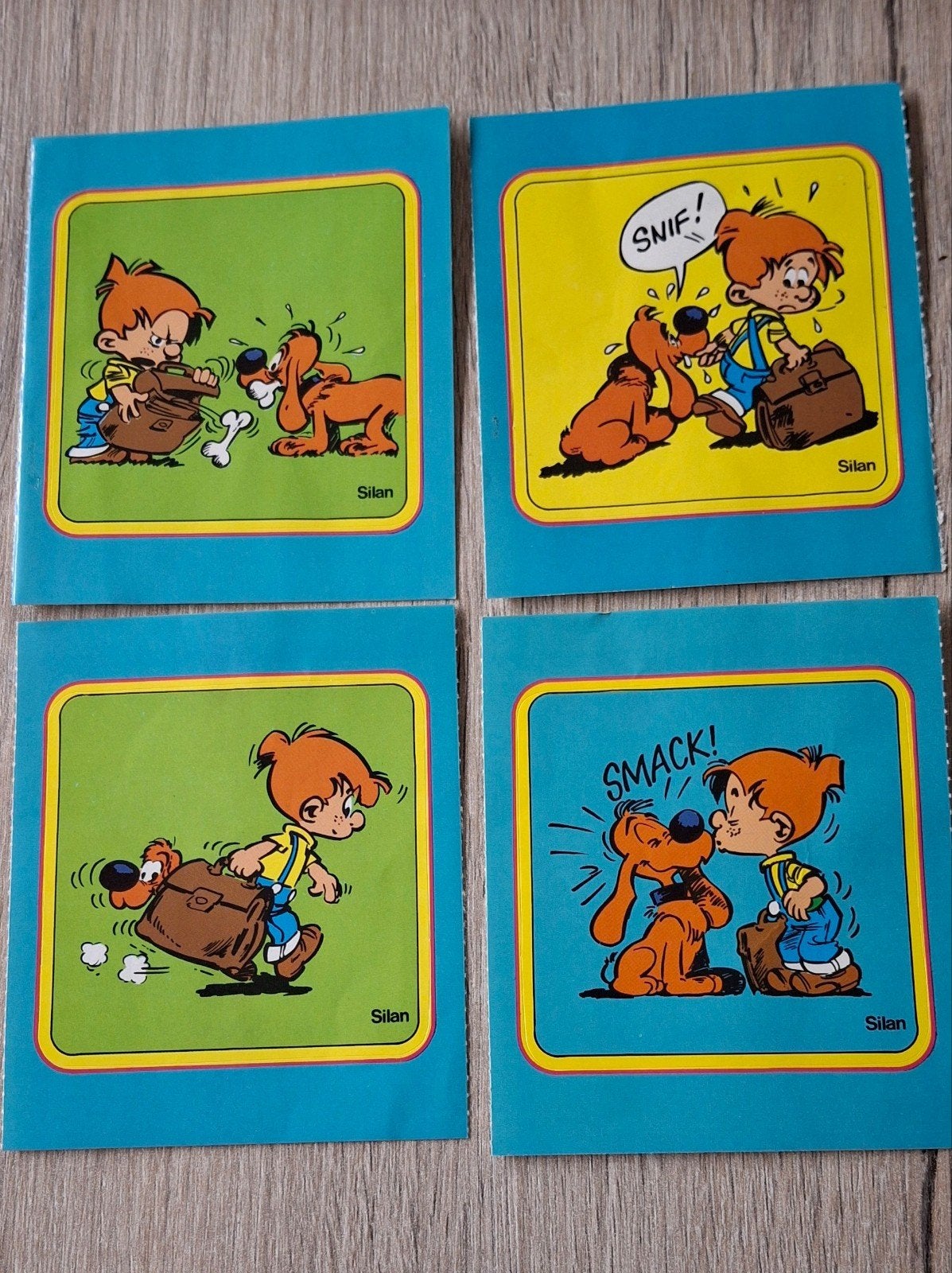 Lot stickers stripfiguur Bollie en Billie Silan, Verzamelen, Ophalen of Verzenden, Zo goed als nieuw, Strip of Tekenfilm