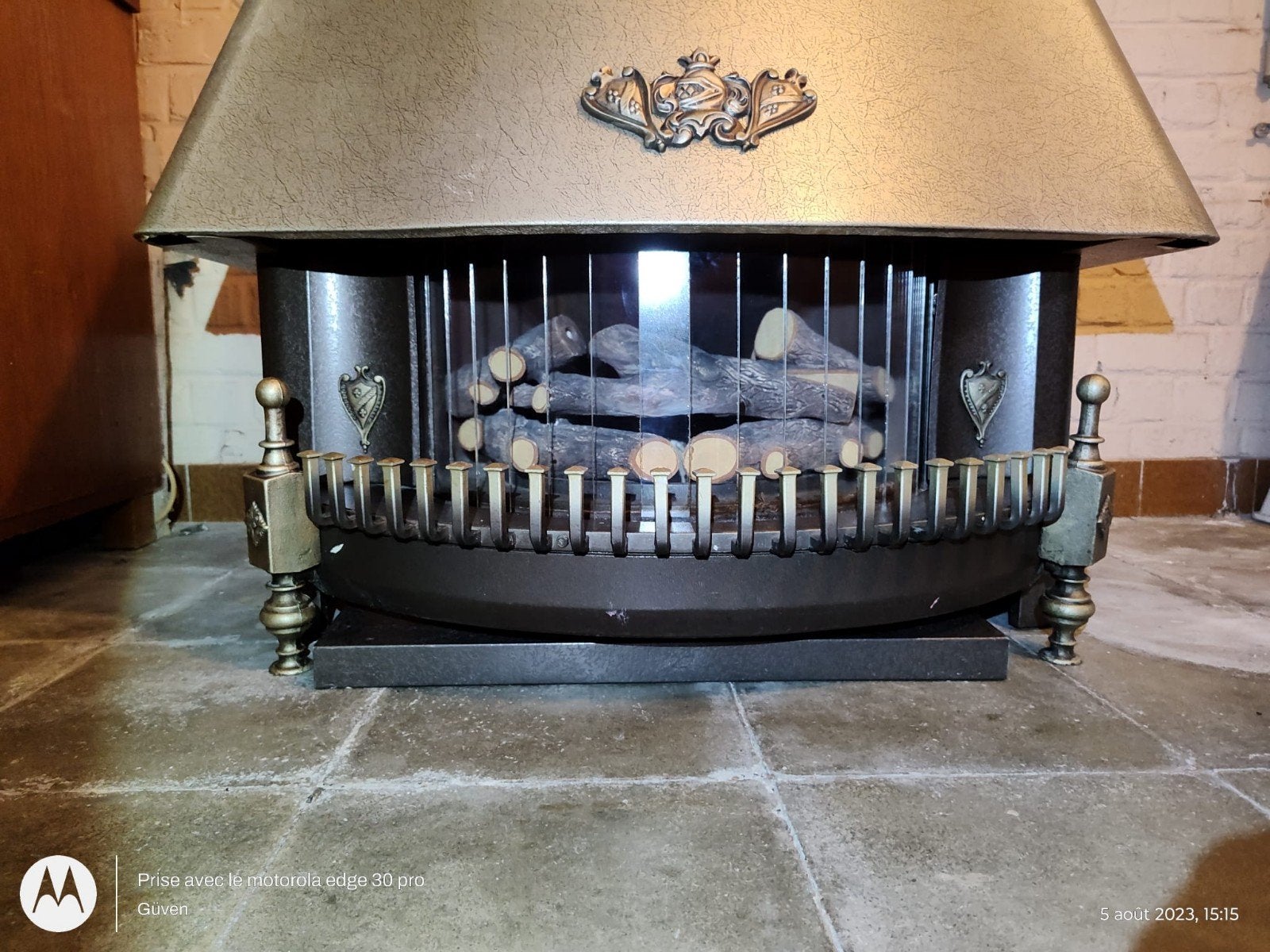 Poêle / Radiateur à gaz vintage DRU – Fonte – Gaz Na, Enlèvement, Gaz