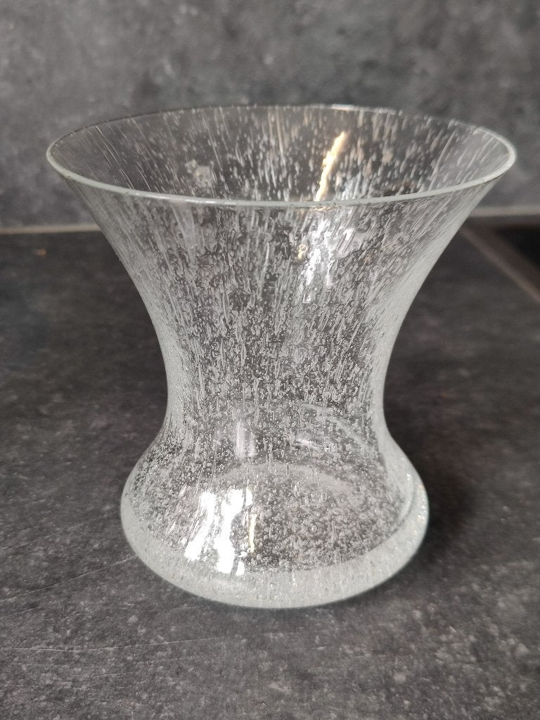 glazen vaasje, 12 cm, Comme neuf, Verre, Enlèvement