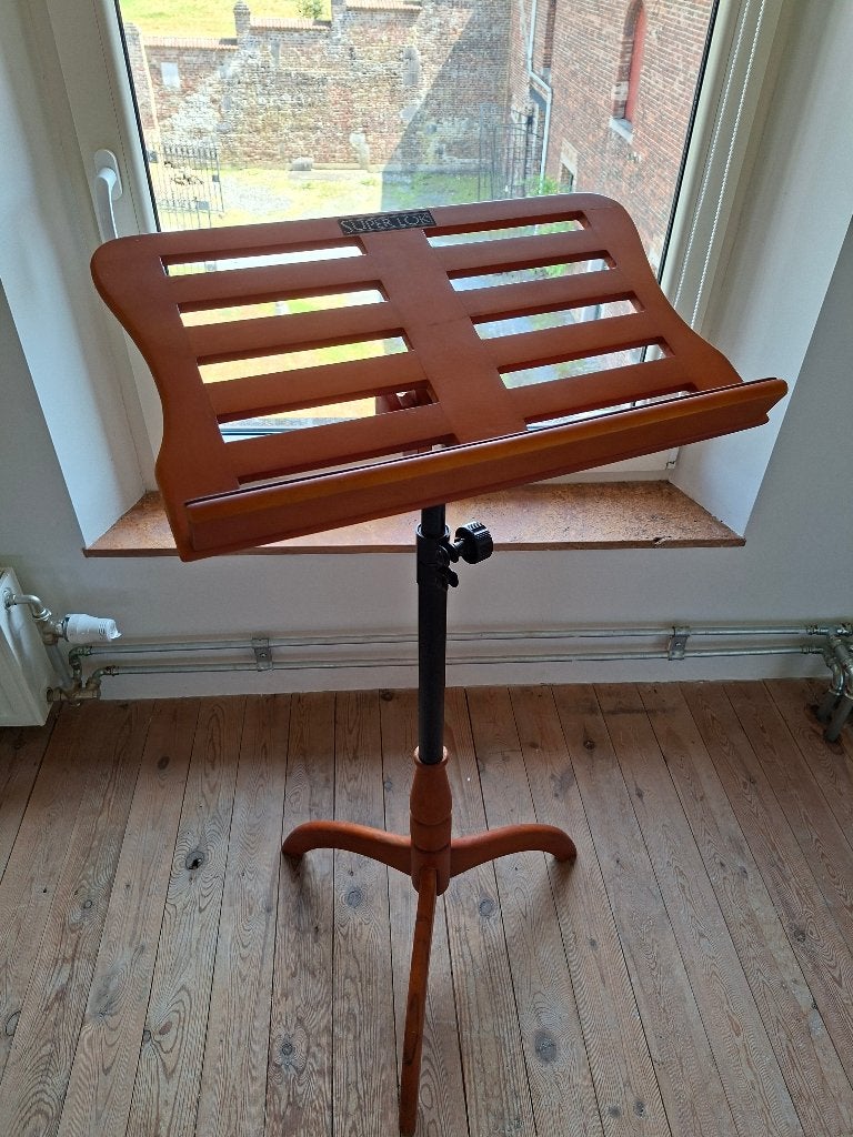 Porte partition inclinable en bois, Musique & Instruments, Partitions, Enlèvement, Utilisé
