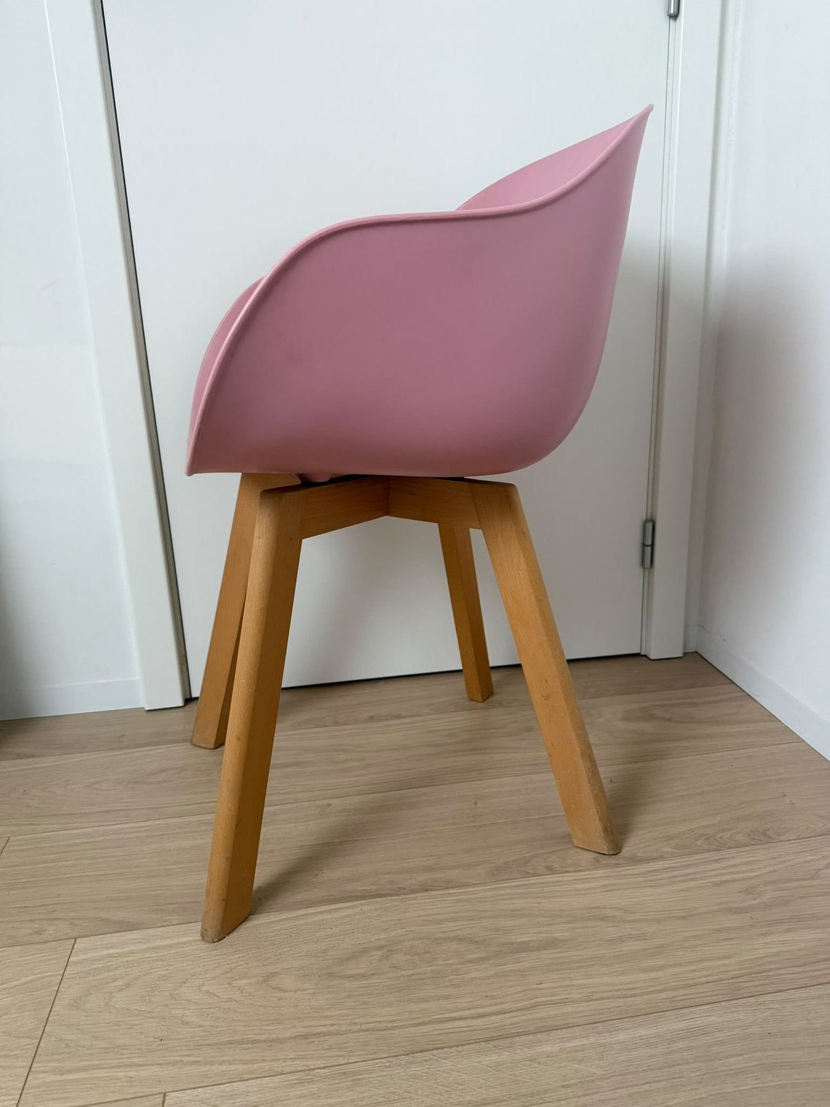 6x roze kuipstoelen, Ophalen, Gebruikt