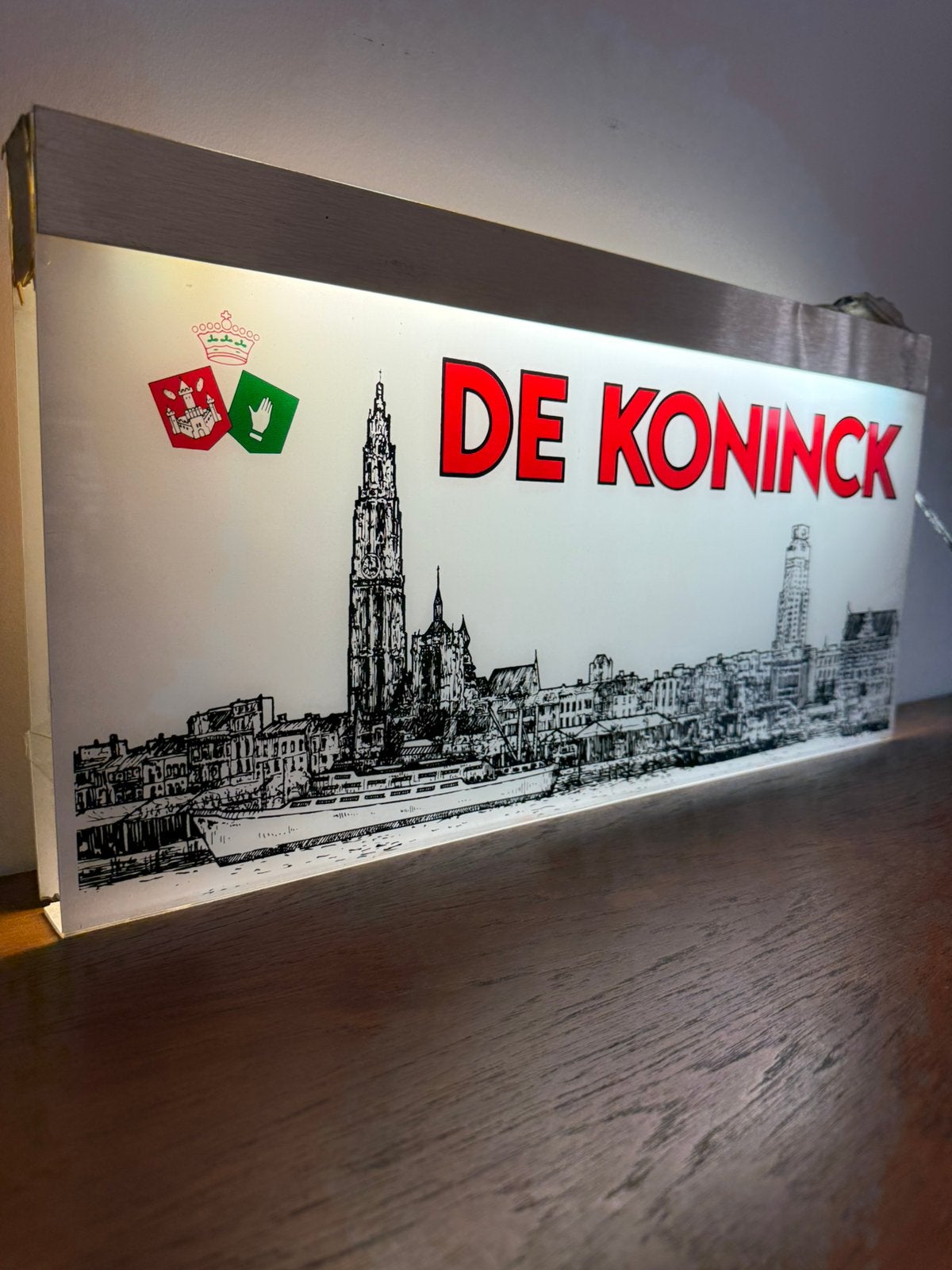 Vintage de koninck lichtbak reclame, Enlèvement, Utilisé