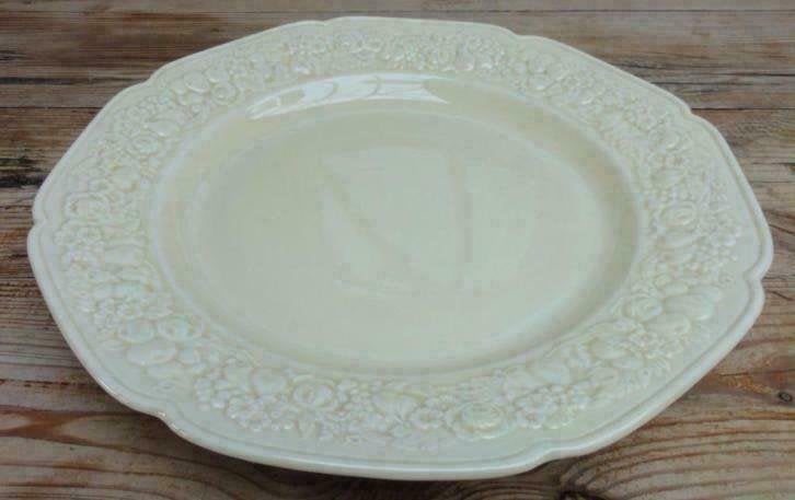 Grote gele Engelse Crown Ducal Florentine schaal, 31 cm, Ophalen of Verzenden