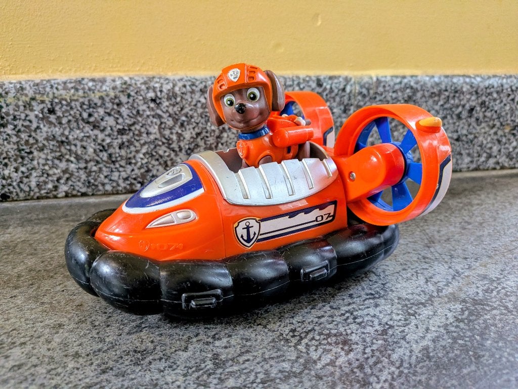Paw patrol Zuma met boot, Enlèvement ou Envoi, Utilisé