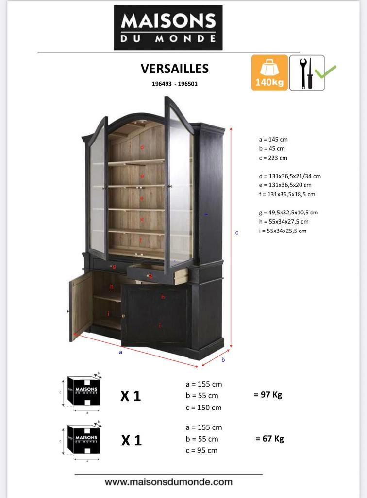 Nieuw dressoir | Maison du Monde, Ophalen, 100 tot 150 cm, 200 cm of meer, Nieuw