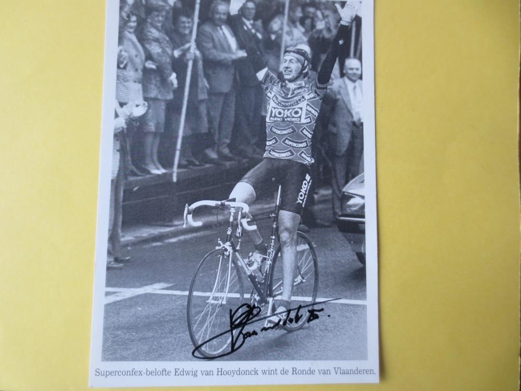 wielerkaart 1989 ronde van vlaanderen  edwig van hooydonck, Verzenden, Zo goed als nieuw