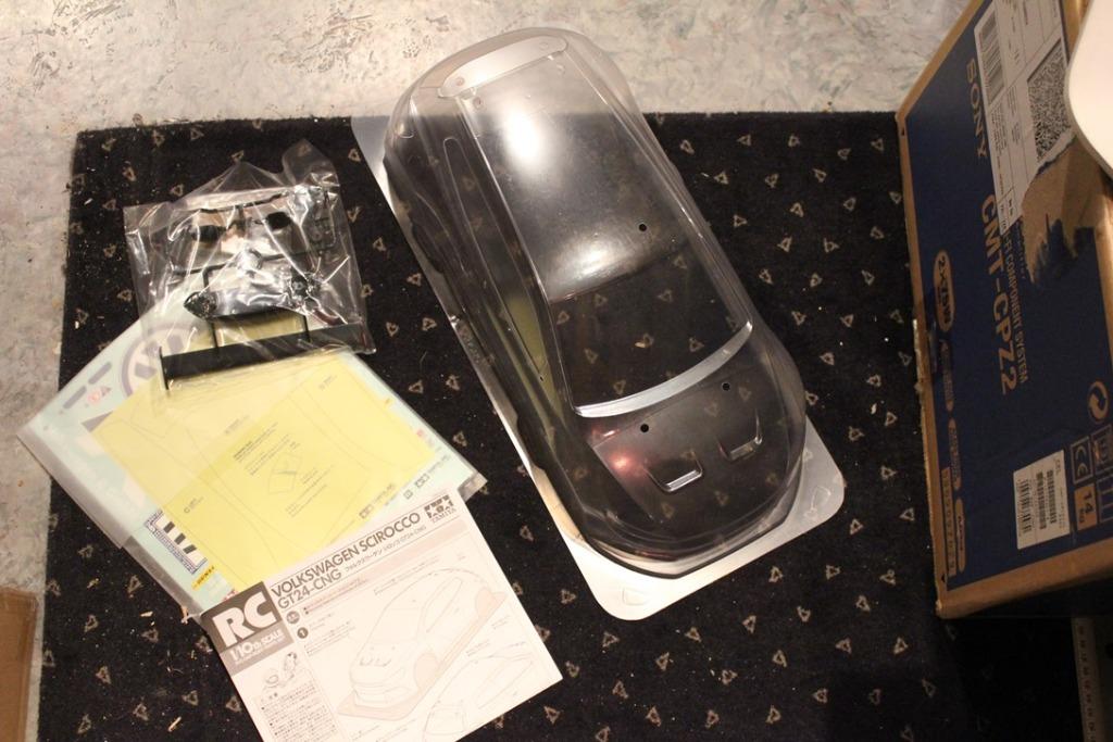 Tamiya Body kit VW Scirocco GT24-Compleet onderdelen/decals, Neuf, Échelle 1:10, Enlèvement ou Envoi, Voiture on road