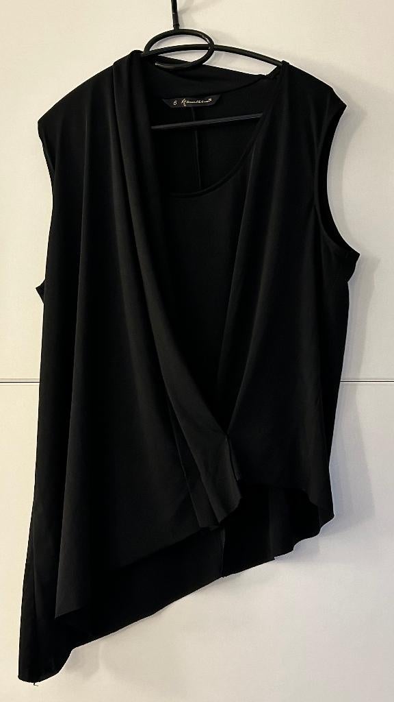 Amarillo Limon asymmetrische zwarte T-shirt, Taille 46/48 (XL) ou plus grande, Enlèvement ou Envoi, Comme neuf, Noir