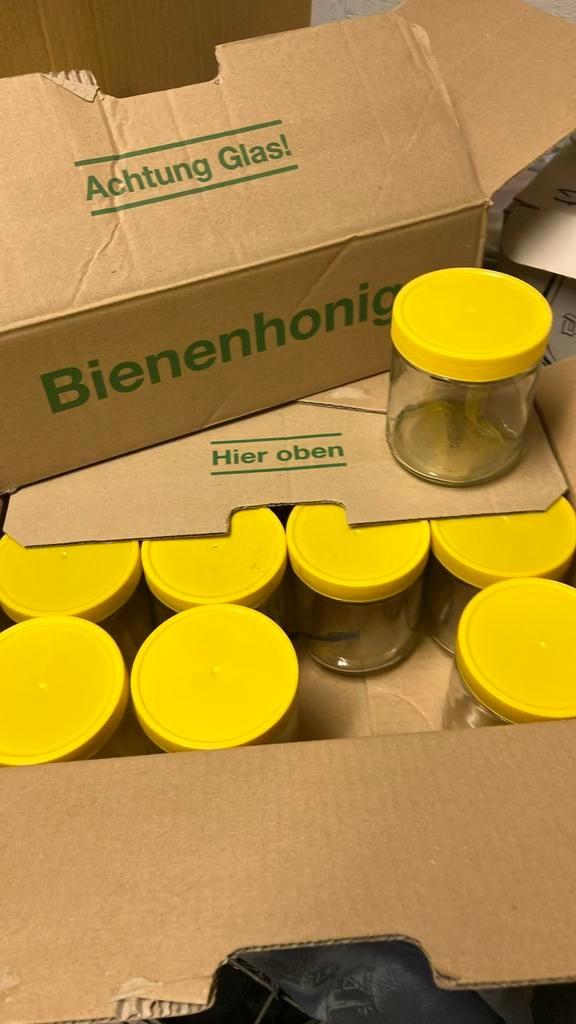 Nouveaux pots à miel d'abeille, 2 boîtes de 12 pots, Enlèvement