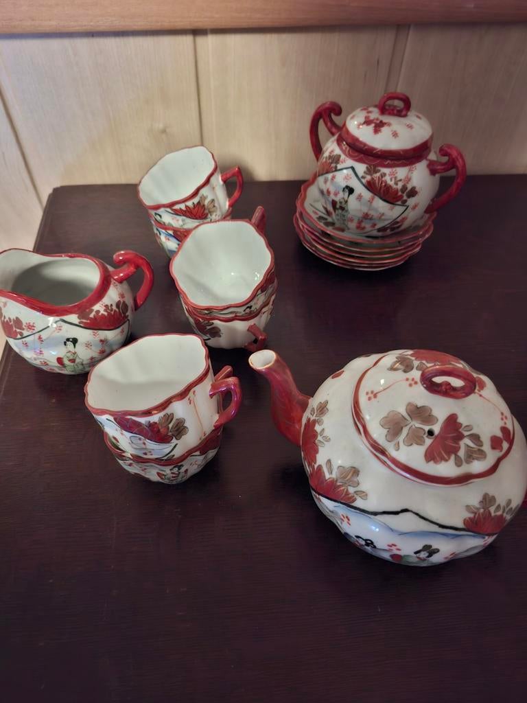Japans Kutani theeservies, Antiek en Kunst, Ophalen