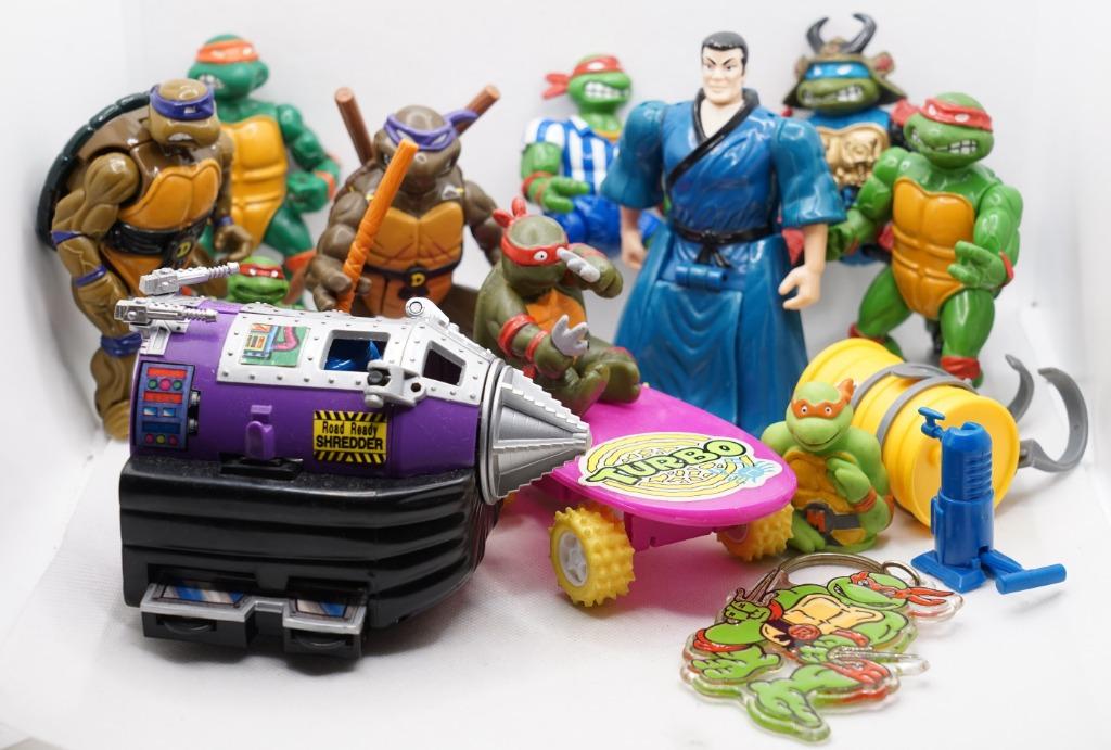 Lot Teenage Mutant Ninja Turtles speelgoed, Ophalen of Verzenden, Gebruikt