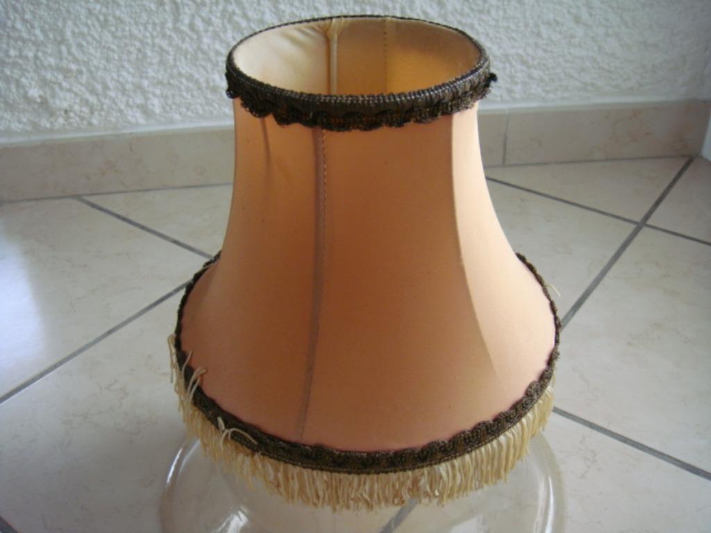 Abat-jour genre doré et franges. Ancien., Maison & Meubles, Lampes | Abat-jour, Utilisé, Enlèvement ou Envoi