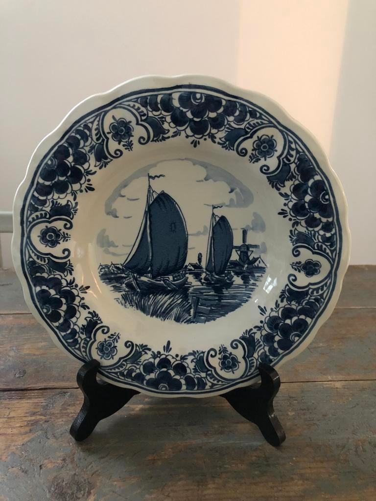 ANTIEK BORD DELFT BLAUW ZEER GOEDE STAAT, Enlèvement ou Envoi