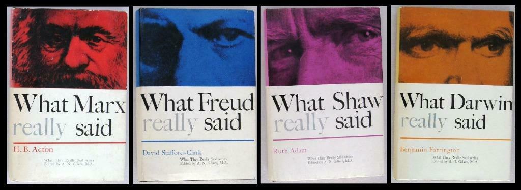 What Freud Darwin Shaw Marx Really Said HC Evolutie Marxisme, Enlèvement ou Envoi, Utilisé